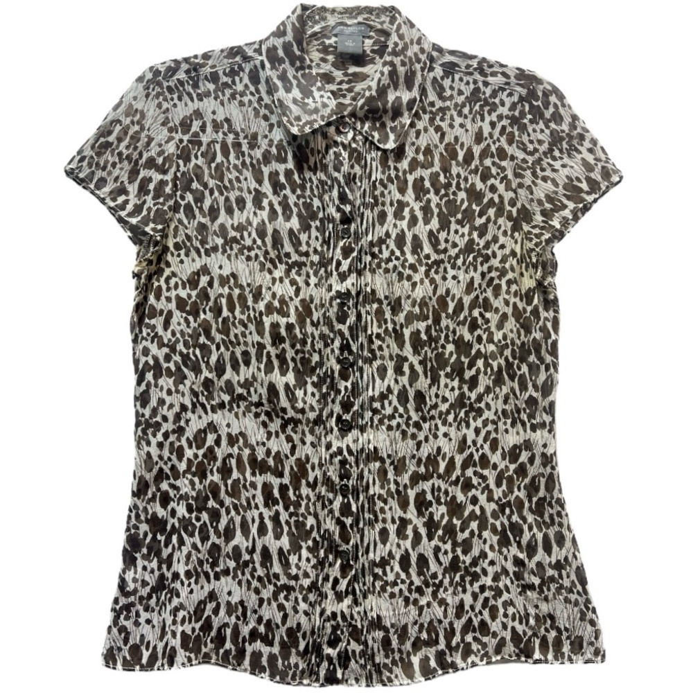 Ann Taylor Petites Women's Silk Button Down Blouse - 6P